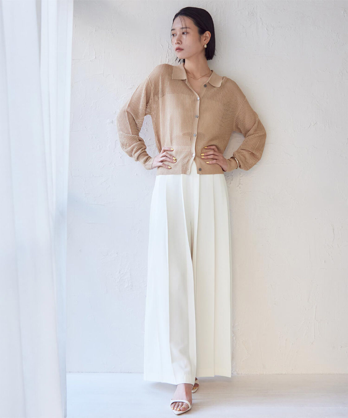 ur's「プリーツワイドパンツ」|スラックス|