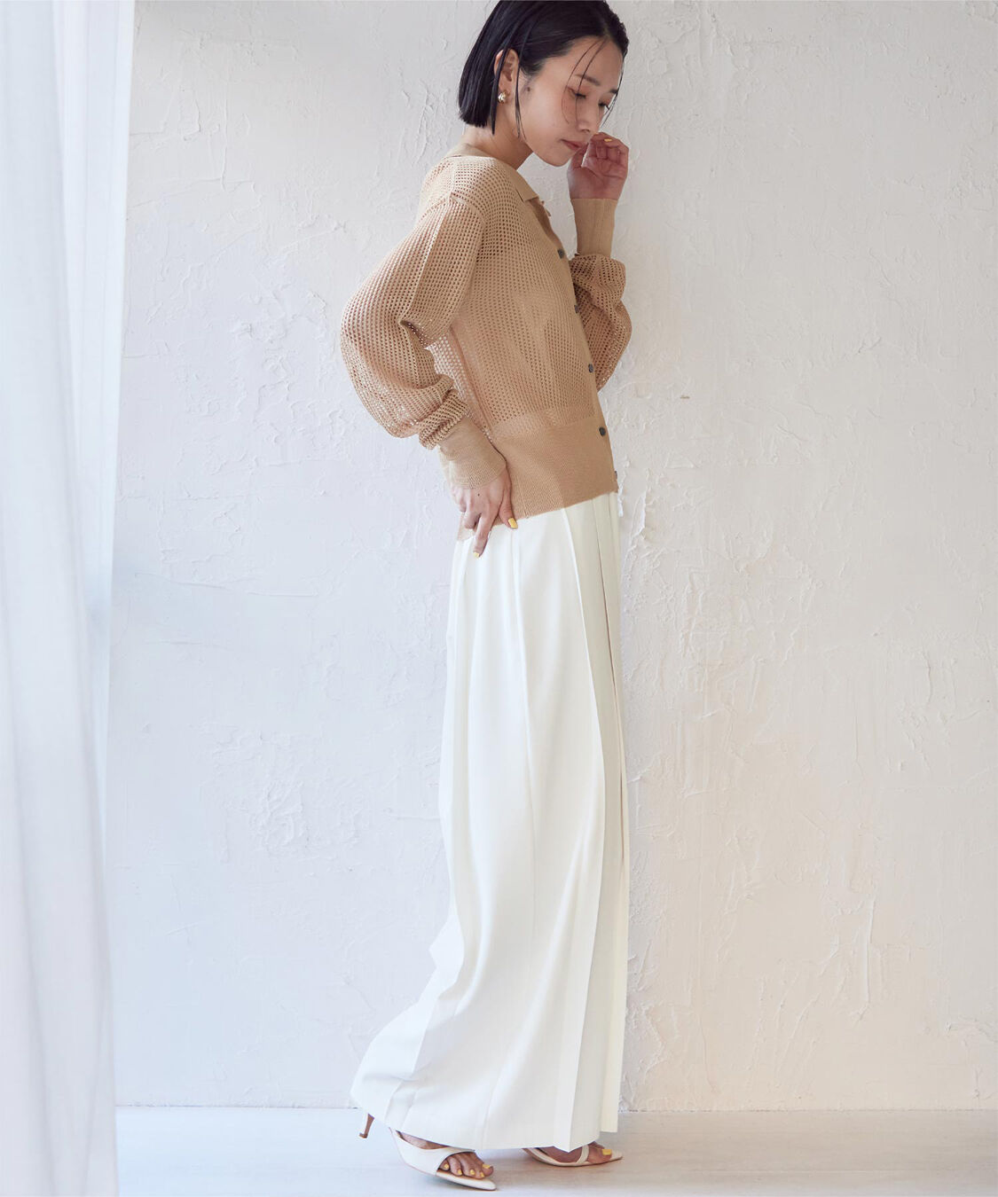 ur's「プリーツワイドパンツ」|スラックス|