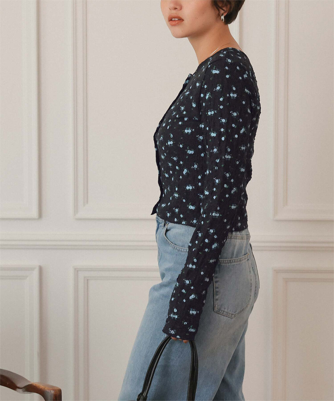 titivate「前後2wayフラワージャガードカットソートップス」|Tシャツ・カットソー|