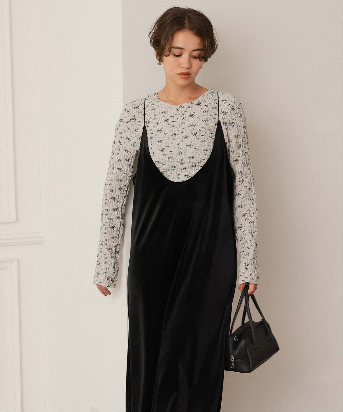 titivate「前後2wayフラワージャガードカットソートップス」|Tシャツ・カットソー|