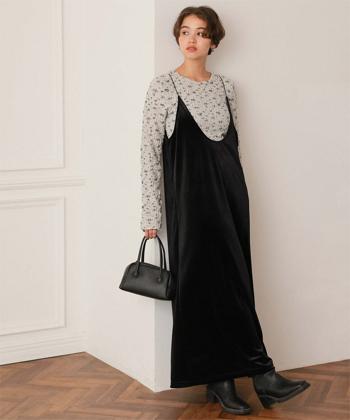 titivate「前後2wayフラワージャガードカットソートップス」|Tシャツ・カットソー|