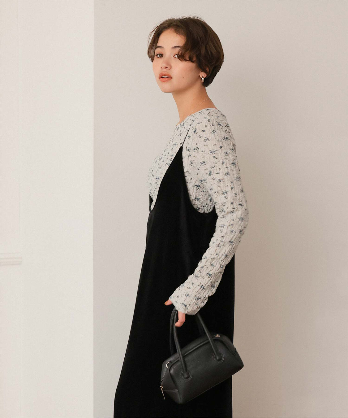 titivate「前後2wayフラワージャガードカットソートップス」|Tシャツ・カットソー|