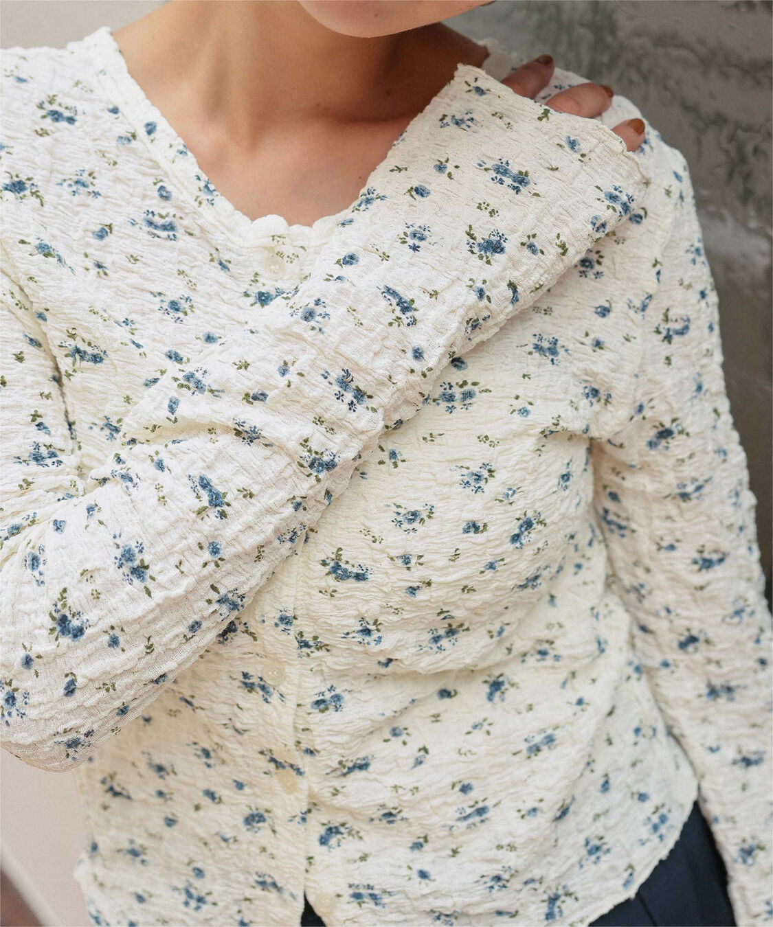 titivate「前後2wayフラワージャガードカットソートップス」|Tシャツ・カットソー|