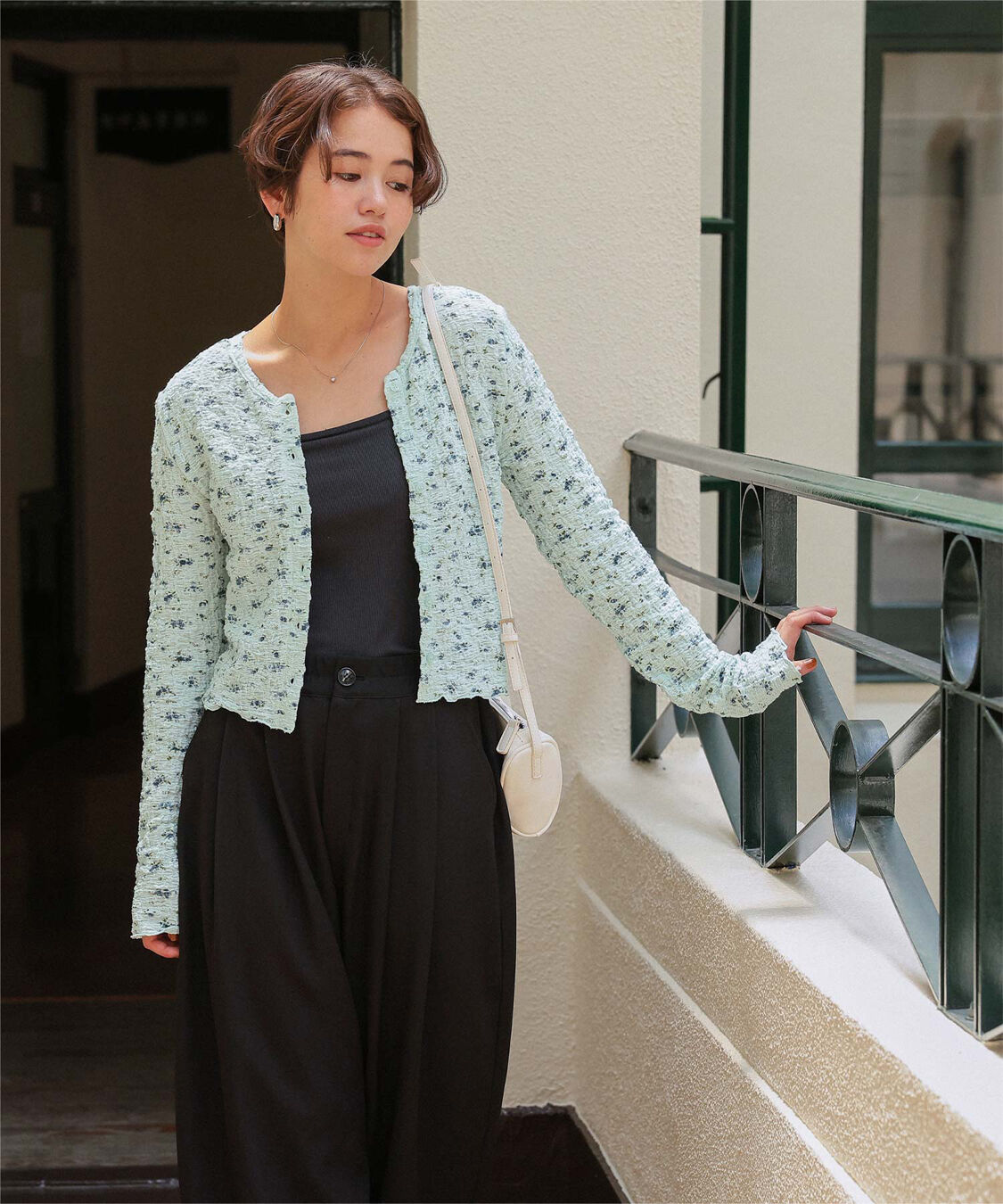 titivate「前後2wayフラワージャガードカットソートップス」|Tシャツ・カットソー|