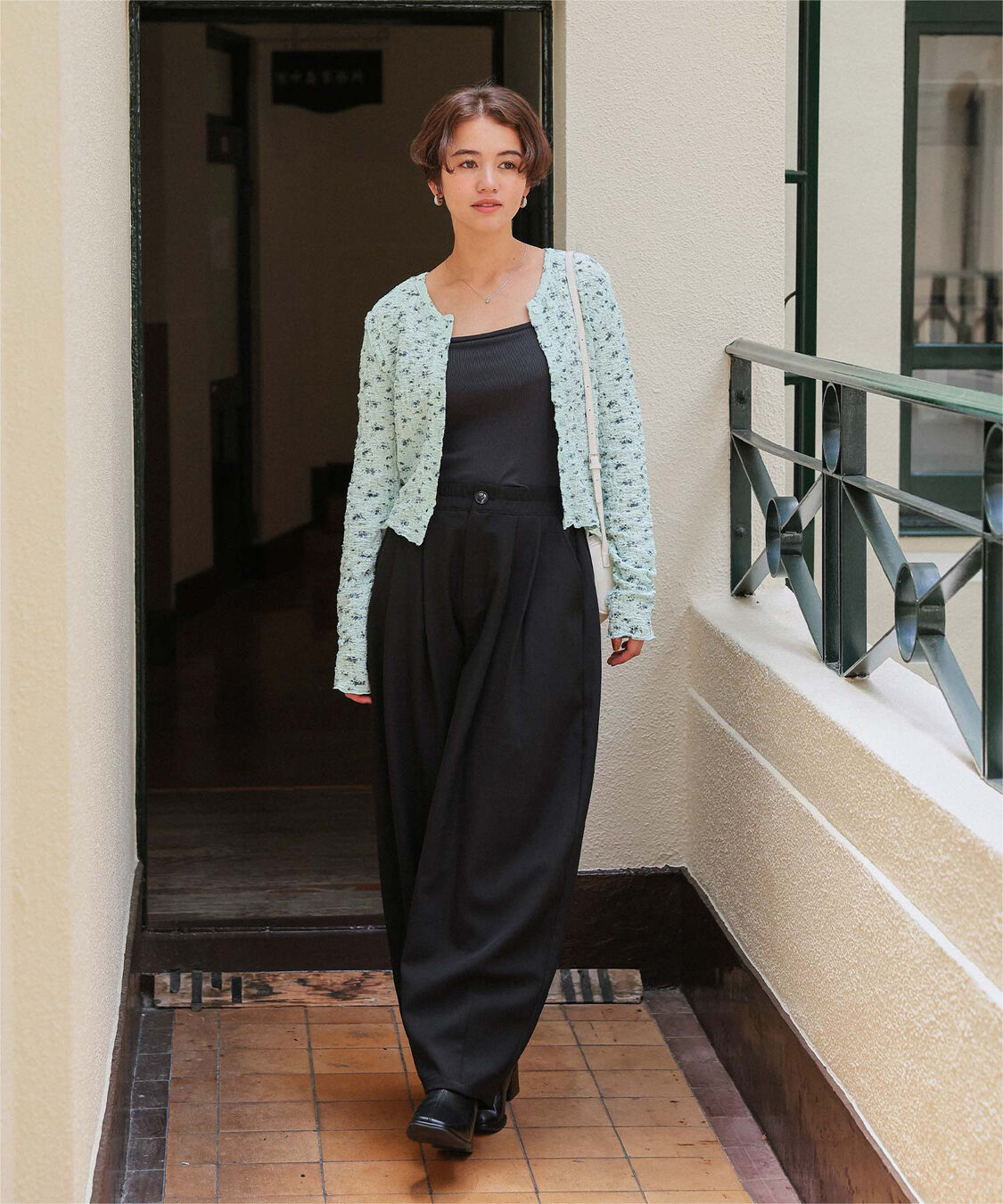 titivate「前後2wayフラワージャガードカットソートップス」|Tシャツ・カットソー|