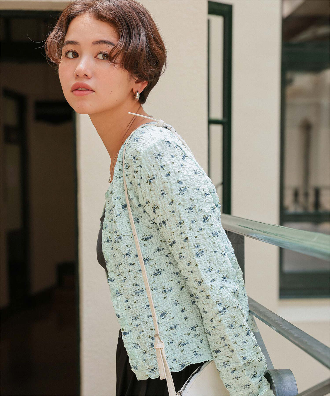 titivate「前後2wayフラワージャガードカットソートップス」|Tシャツ・カットソー|