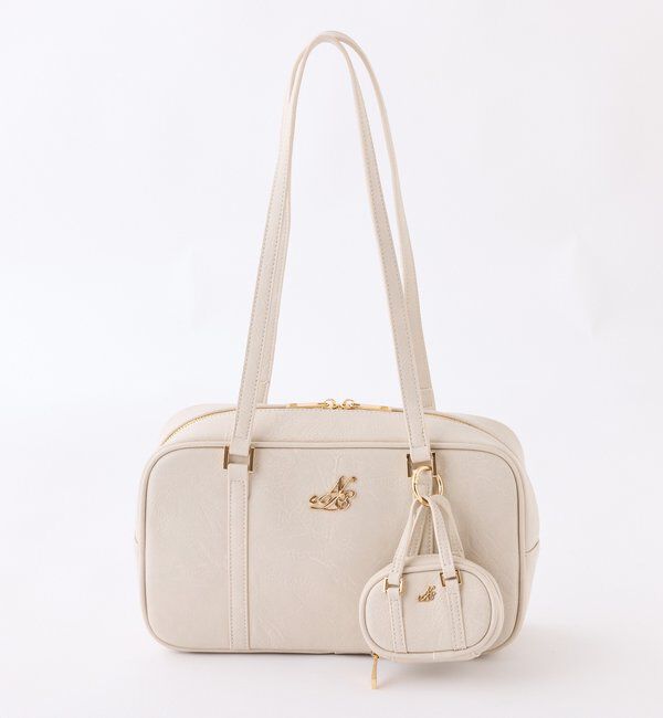  「チャーム付きスクエアボストン」|ショルダー・メッセンジャー|