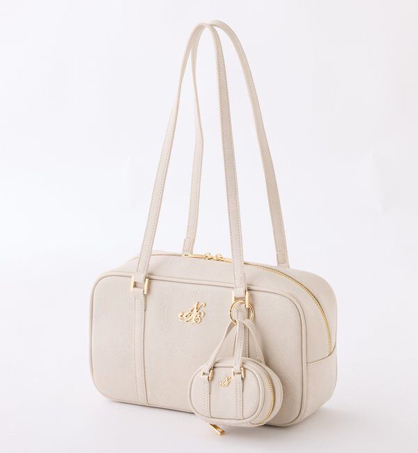  「チャーム付きスクエアボストン」|ショルダー・メッセンジャー|