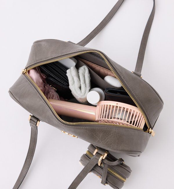  「チャーム付きスクエアボストン」|ショルダー・メッセンジャー|