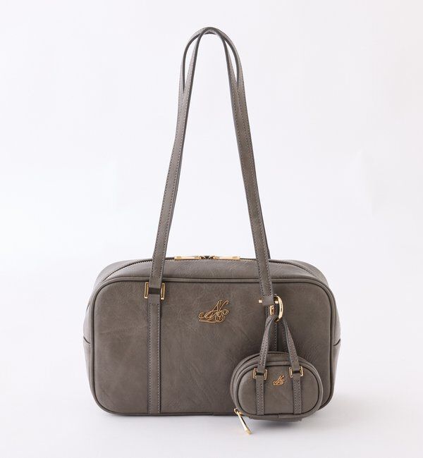  「チャーム付きスクエアボストン」|ショルダー・メッセンジャー|