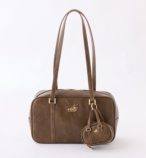  「チャーム付きスクエアボストン」|ショルダー・メッセンジャー|