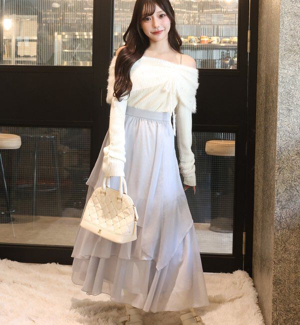  「ティアードロングスカート」|スカート|