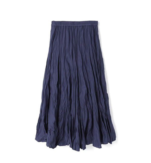 mizuiro ind「mizuiro ind ボリュームフレアスカート」|スカート|ブルーグレー