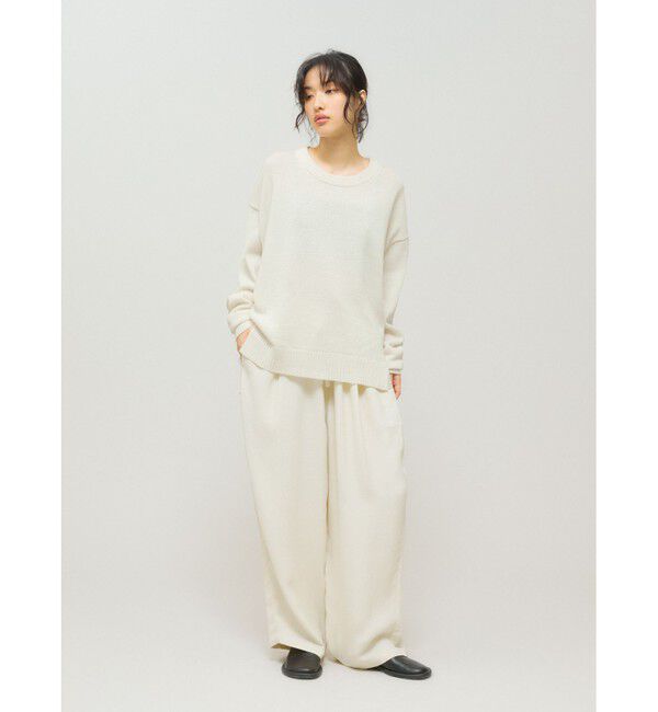 MIDIUMISOLID「MIDIUMISOLID 和紙ウールプルオーバー」|ニット・セーター|