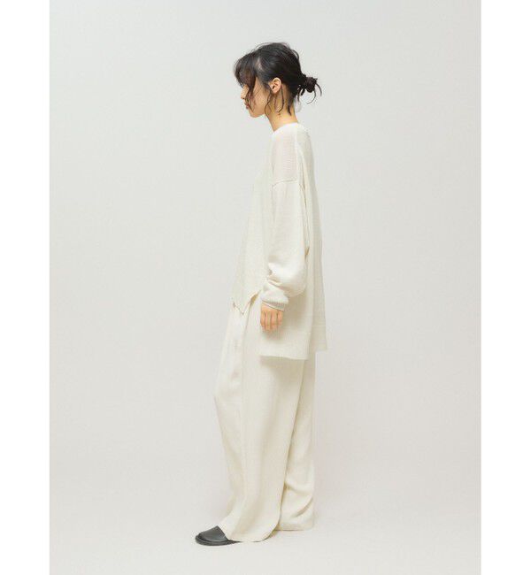 MIDIUMISOLID「MIDIUMISOLID 和紙ウールプルオーバー」|ニット・セーター|