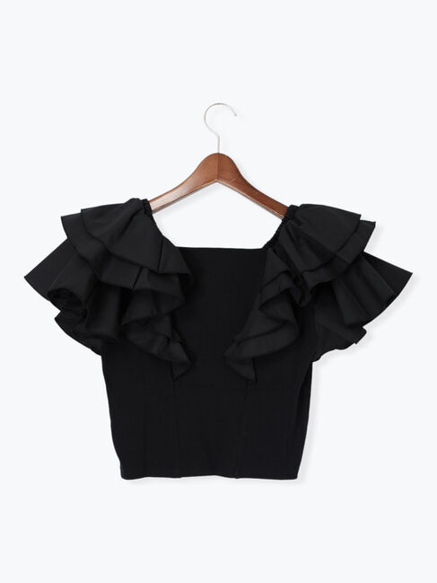Te chichi「ラッフルフリルドッキングトップス」|Tシャツ・カットソー|