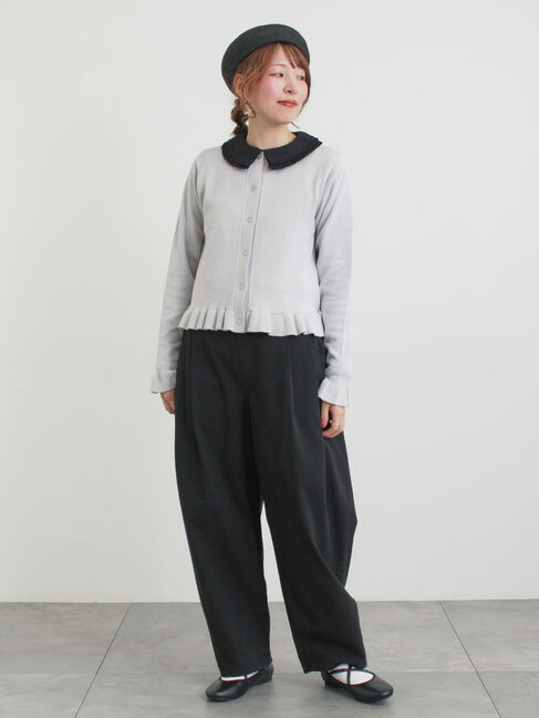 Samansa Mos2「フリルニットカーディガン」|カーディガン|