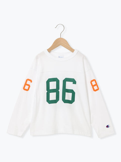 Samansa Mos2 Lagom「【Champion別注】フットボールTシャツ」|Tシャツ・カットソー|オフホワイト