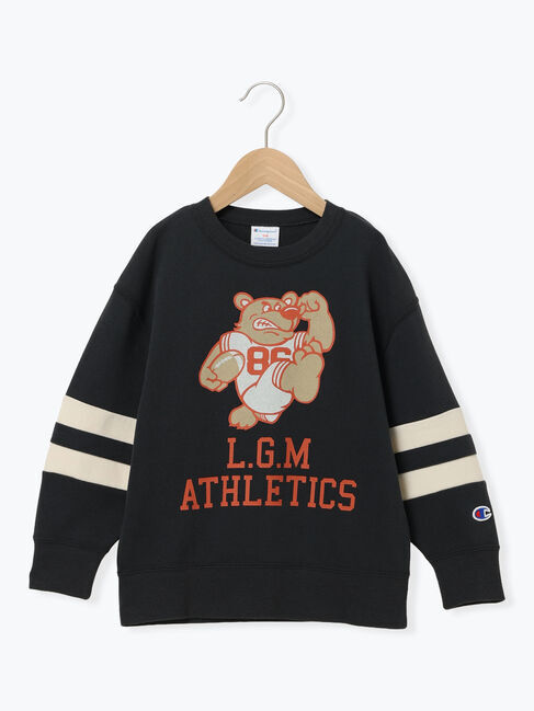 Samansa Mos2 Lagom「【Champion別注】クマプリントトレーナー」|Tシャツ・カットソー|ブラック