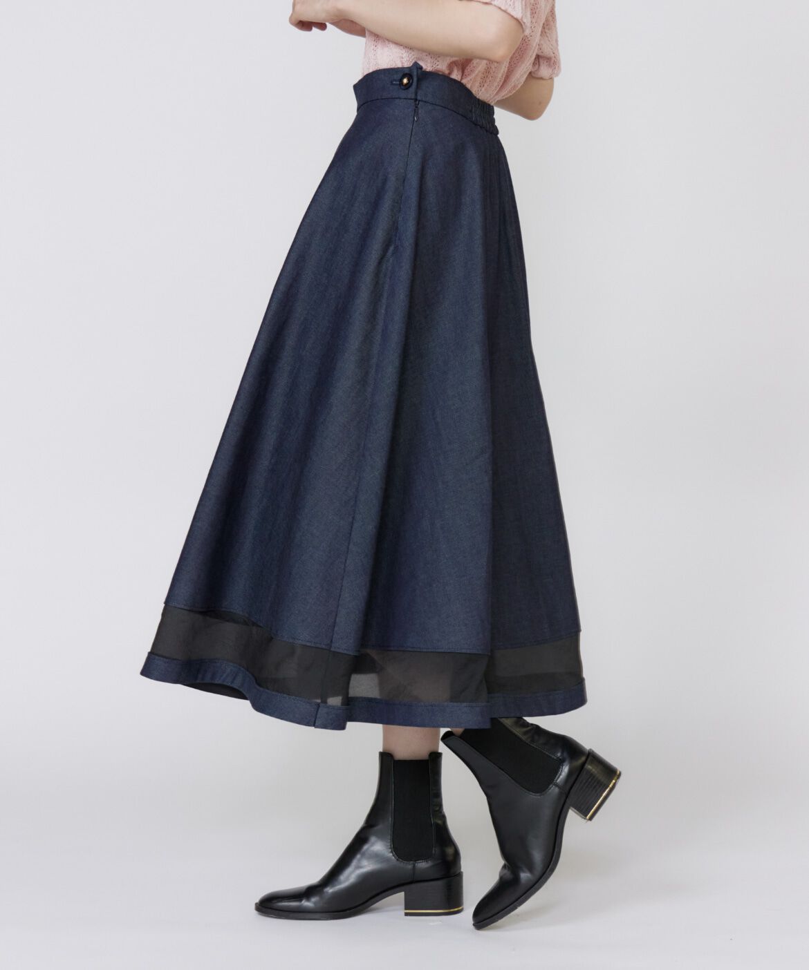 Maglie le cassetto「《ﾌﾗﾝﾄﾞﾙ45周年限定ｺﾚｸｼｮﾝ》ｼｱｰﾄﾞｯｷﾝｸﾞﾃﾞﾆﾑ  」|スカート|