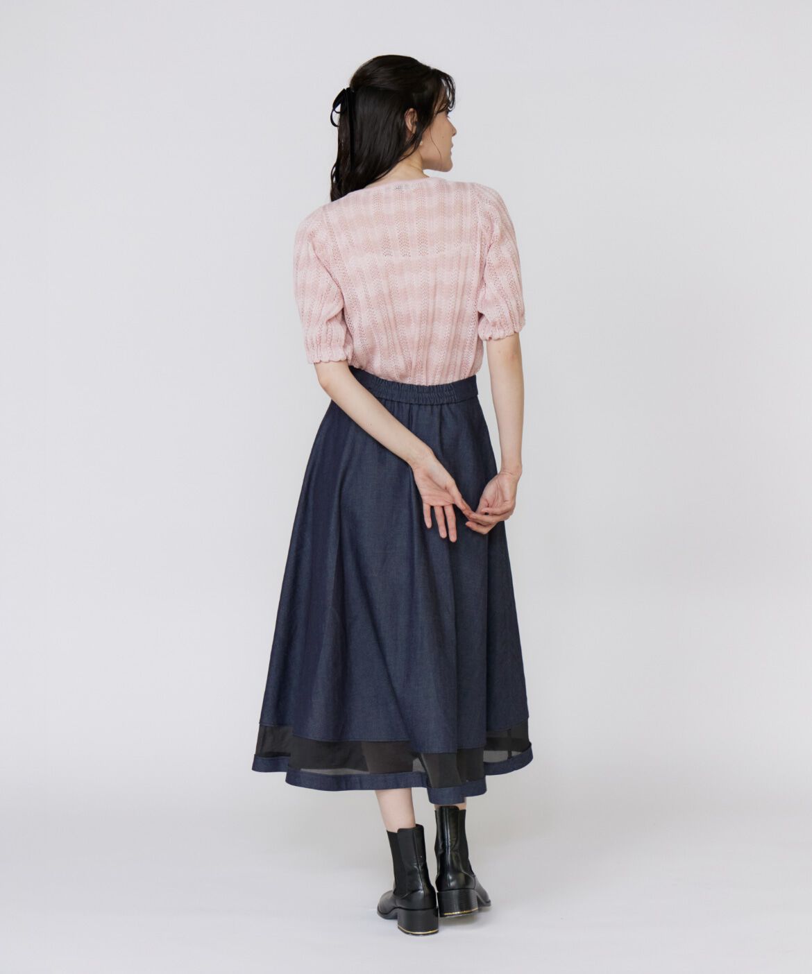 Maglie le cassetto「《ﾌﾗﾝﾄﾞﾙ45周年限定ｺﾚｸｼｮﾝ》ｼｱｰﾄﾞｯｷﾝｸﾞﾃﾞﾆﾑ  」|スカート|