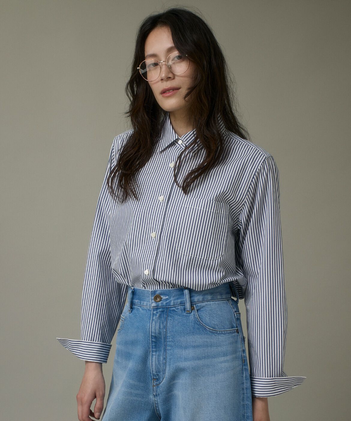 DAY by DAY it&rsquo;s international「コットンベーシックシャツ」|シャツ・ブラウス|ストライプ1