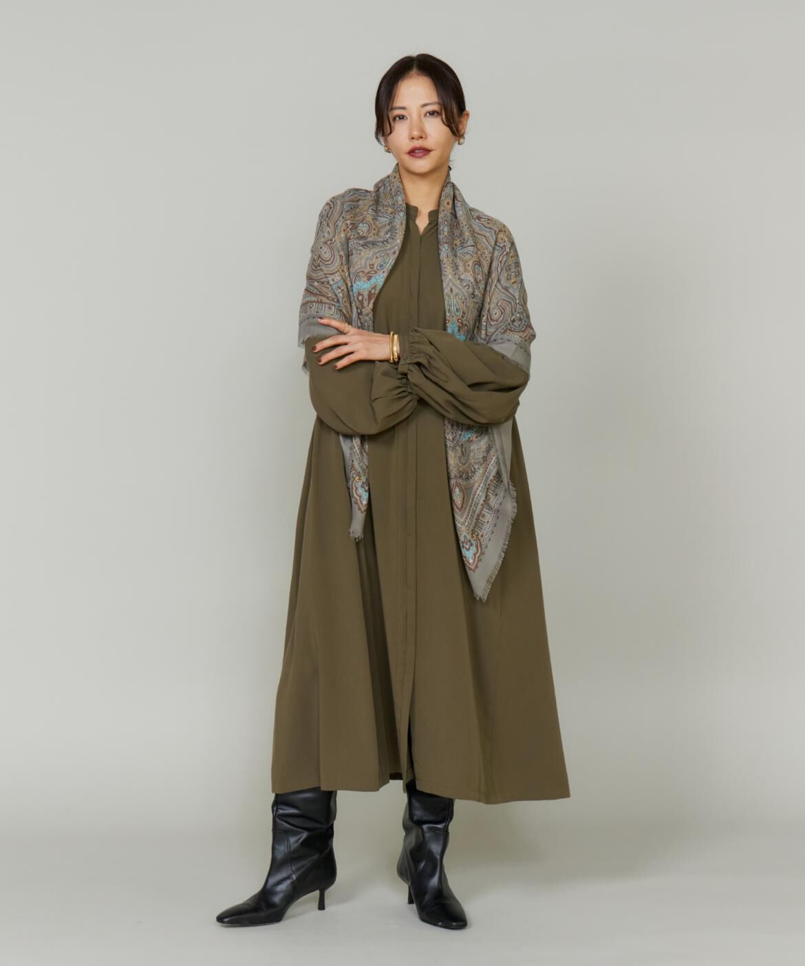 Le Souk「サイドギャザーワンピース」|ワンピース|