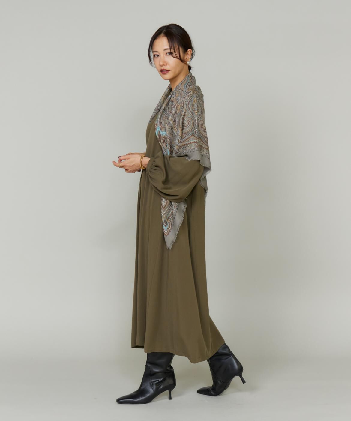 Le Souk「サイドギャザーワンピース」|ワンピース|