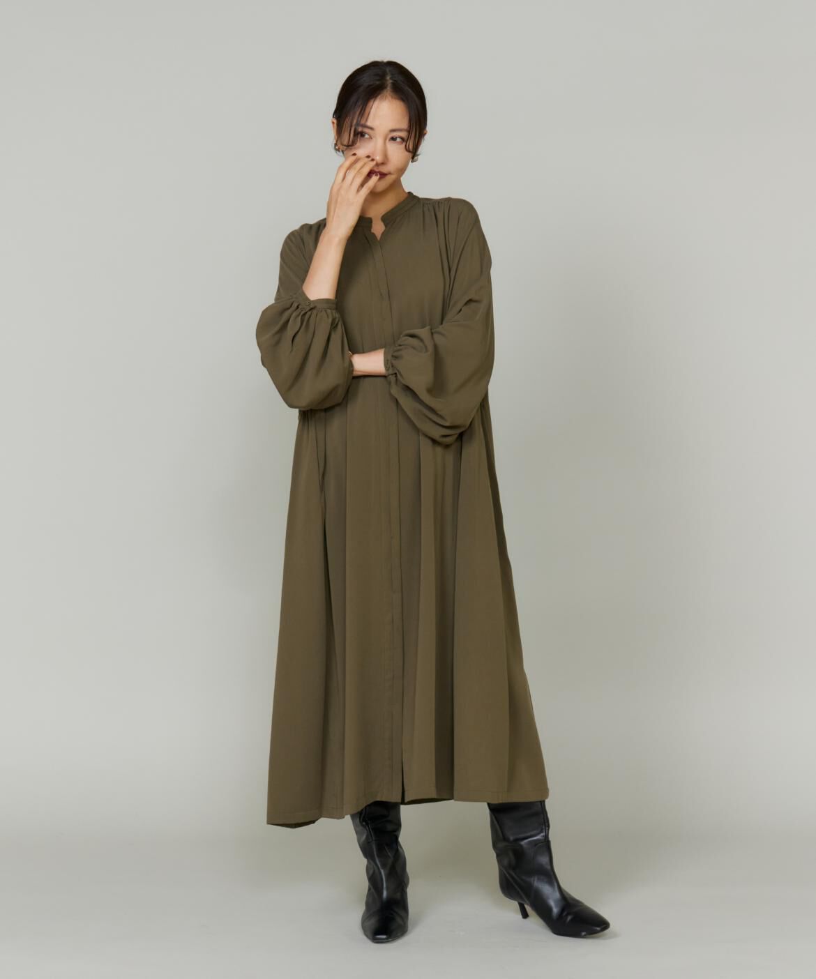 Le Souk「サイドギャザーワンピース」|ワンピース|