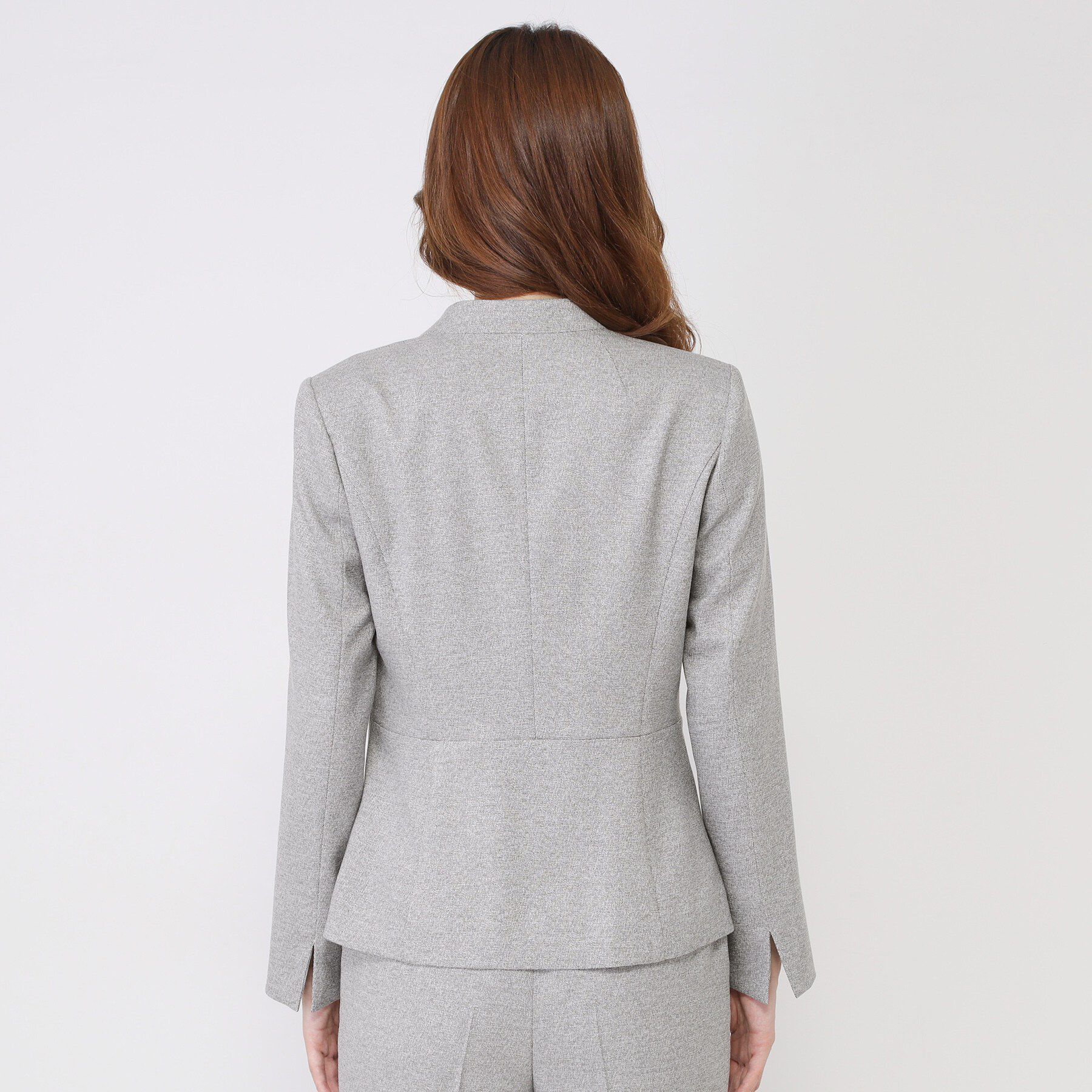 COUP DE CHANCE「【手洗い可／日本製／スーツ可】美シルエットのカラーレスジャケット」|ノーカラージャケット|