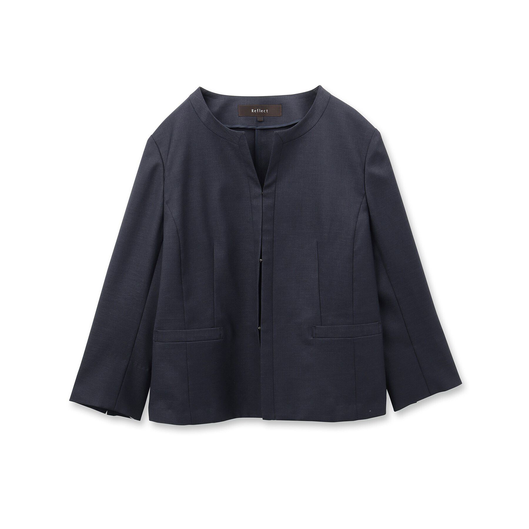 Reflect「【夏SALE／UVカット／接触冷感／洗える／セットアップ可】ドライタッチジャケット」|ノーカラージャケット|