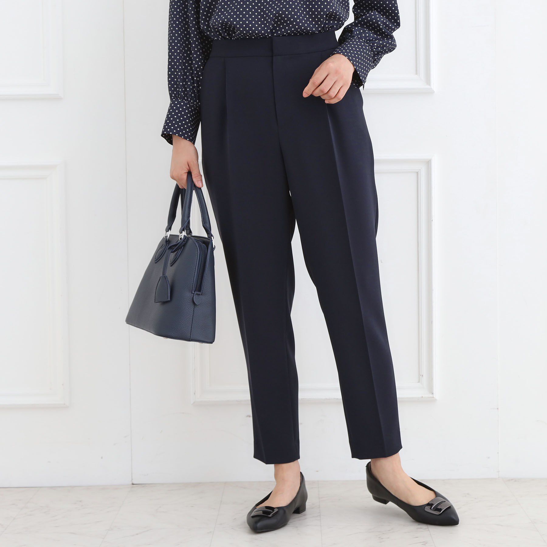 Reflect「【フォーマル／入卒／セットアップ可】テーパードパンツ」|その他|ネイビー(094)