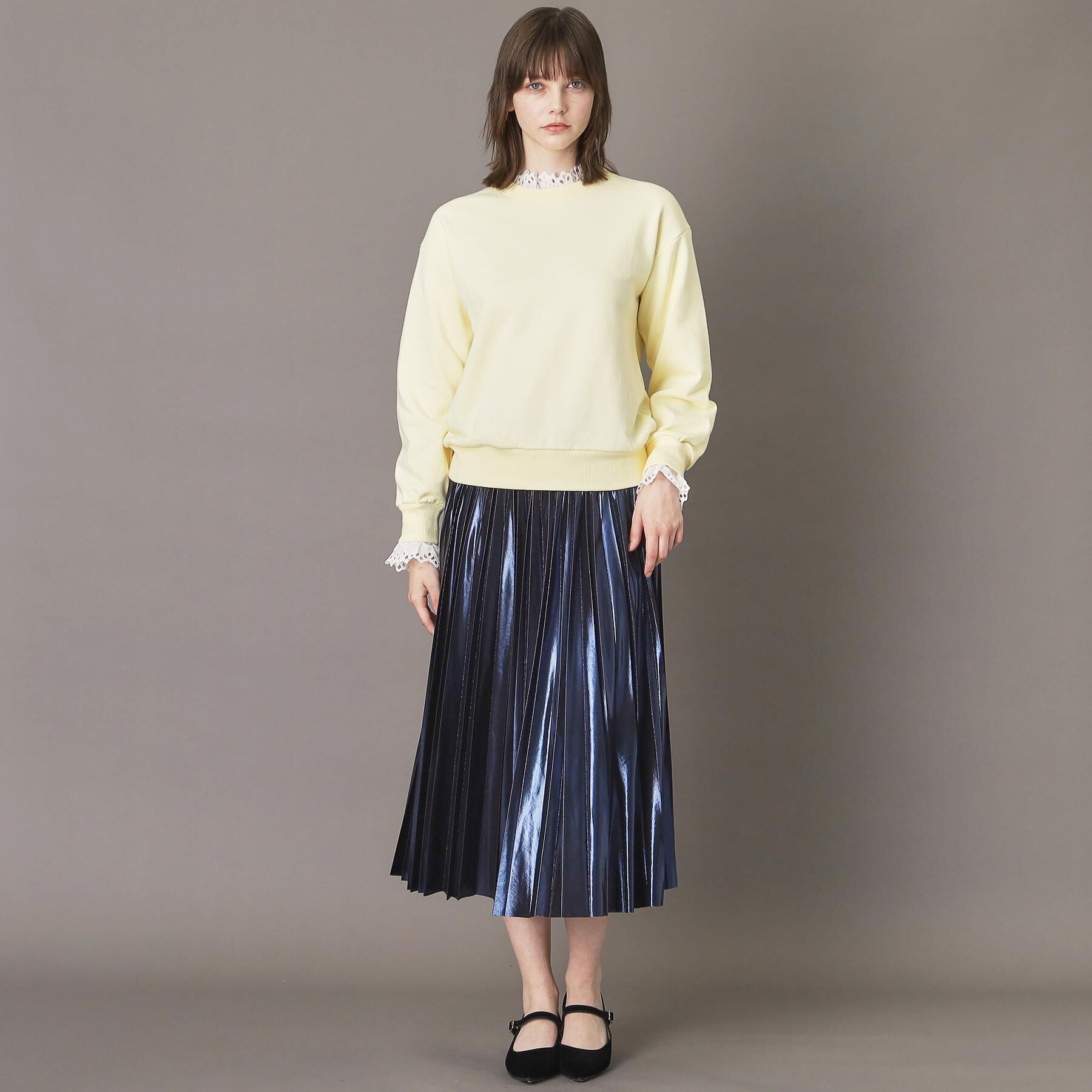 DRESSTERIOR「取り外しフリル付き裏毛プルオーバー」|パーカー|