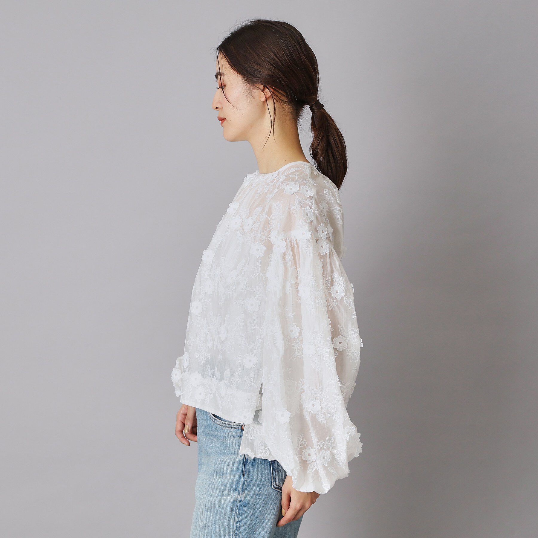 DRESSTERIOR「エンブロイダリーブラウス」|シャツ・ブラウス|