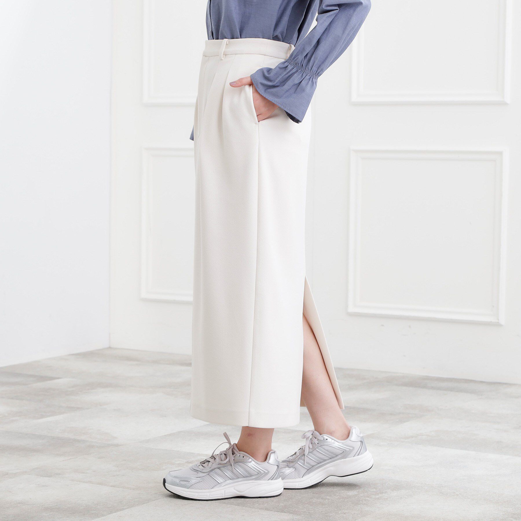 grove「カットツイルタックナロースカート」|スカート|