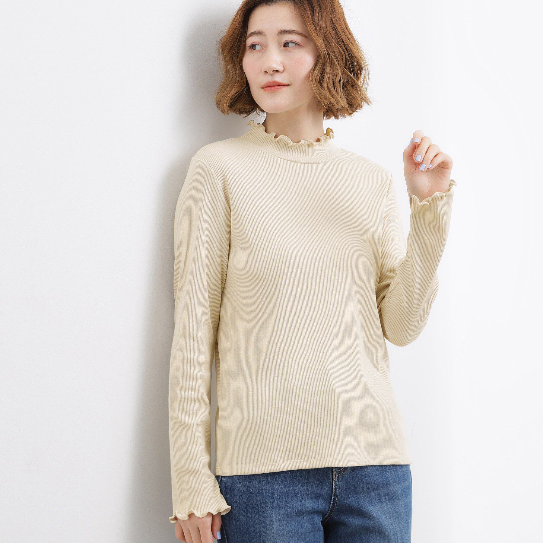 grove「シルクライクリブタートルネック」|Tシャツ・カットソー|