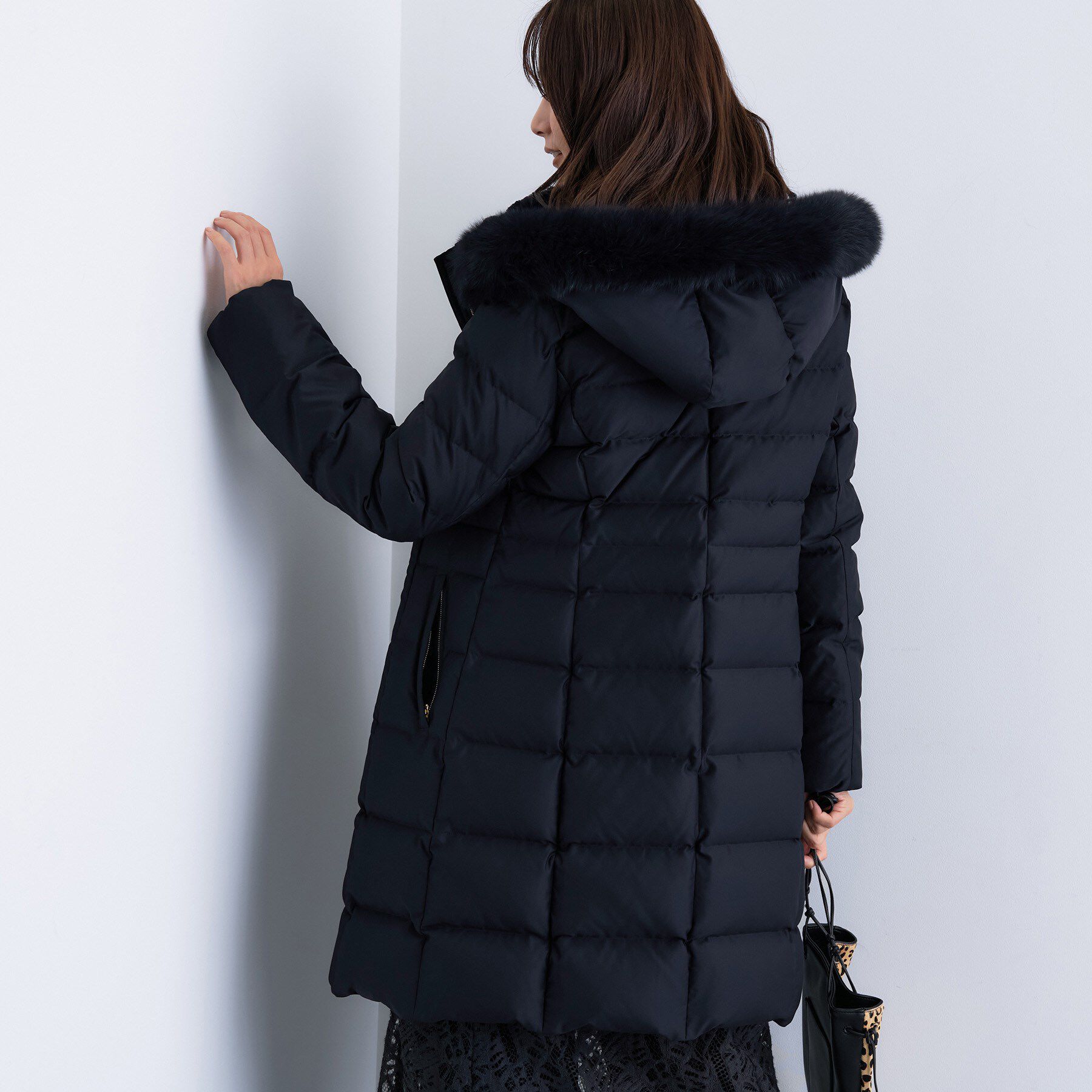 INDIVI「【名品／撥水／抗菌防臭】ロング丈リサイクルダウンコート」|ダウン|