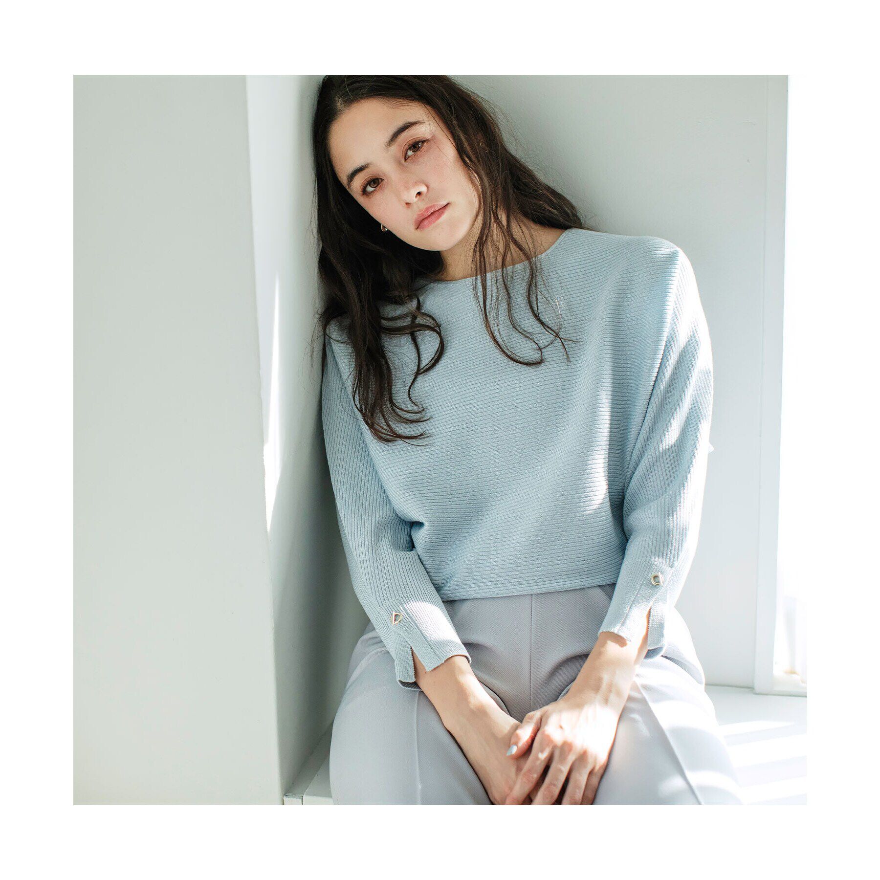 index「《5color》ドルマンリブニット【洗濯機洗い可/抗ピル】」|ニット・セーター|