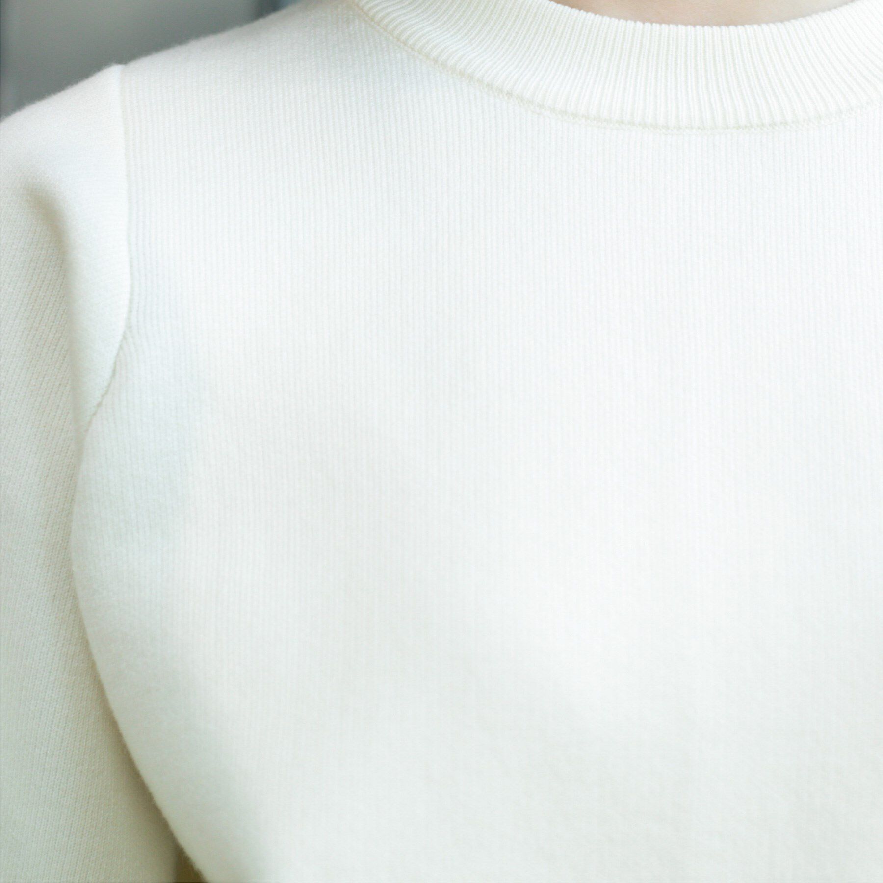 OPAQUE.CLIP「スウェットライクニット」|ニット・セーター|