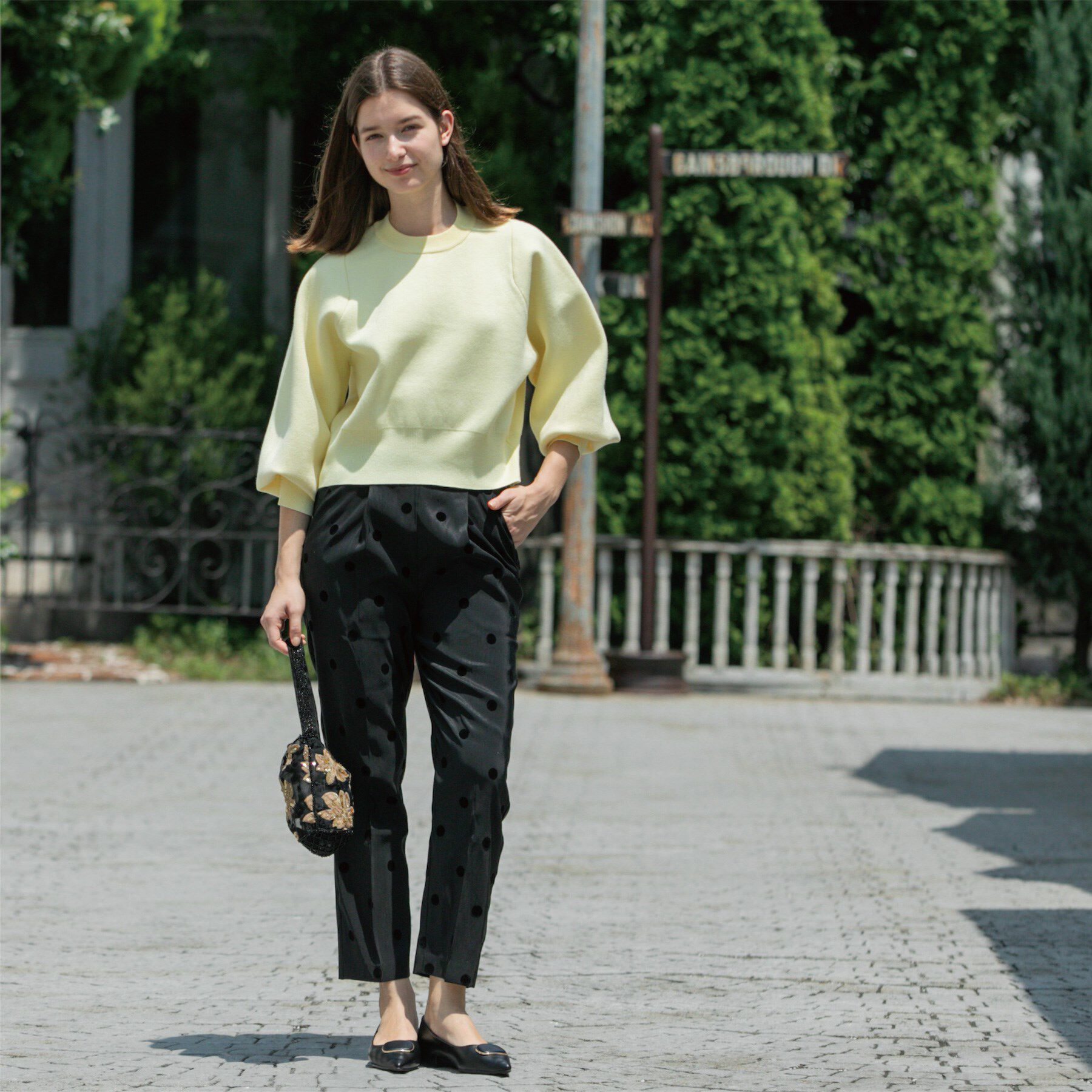 OPAQUE.CLIP「スウェットライクニット」|ニット・セーター|