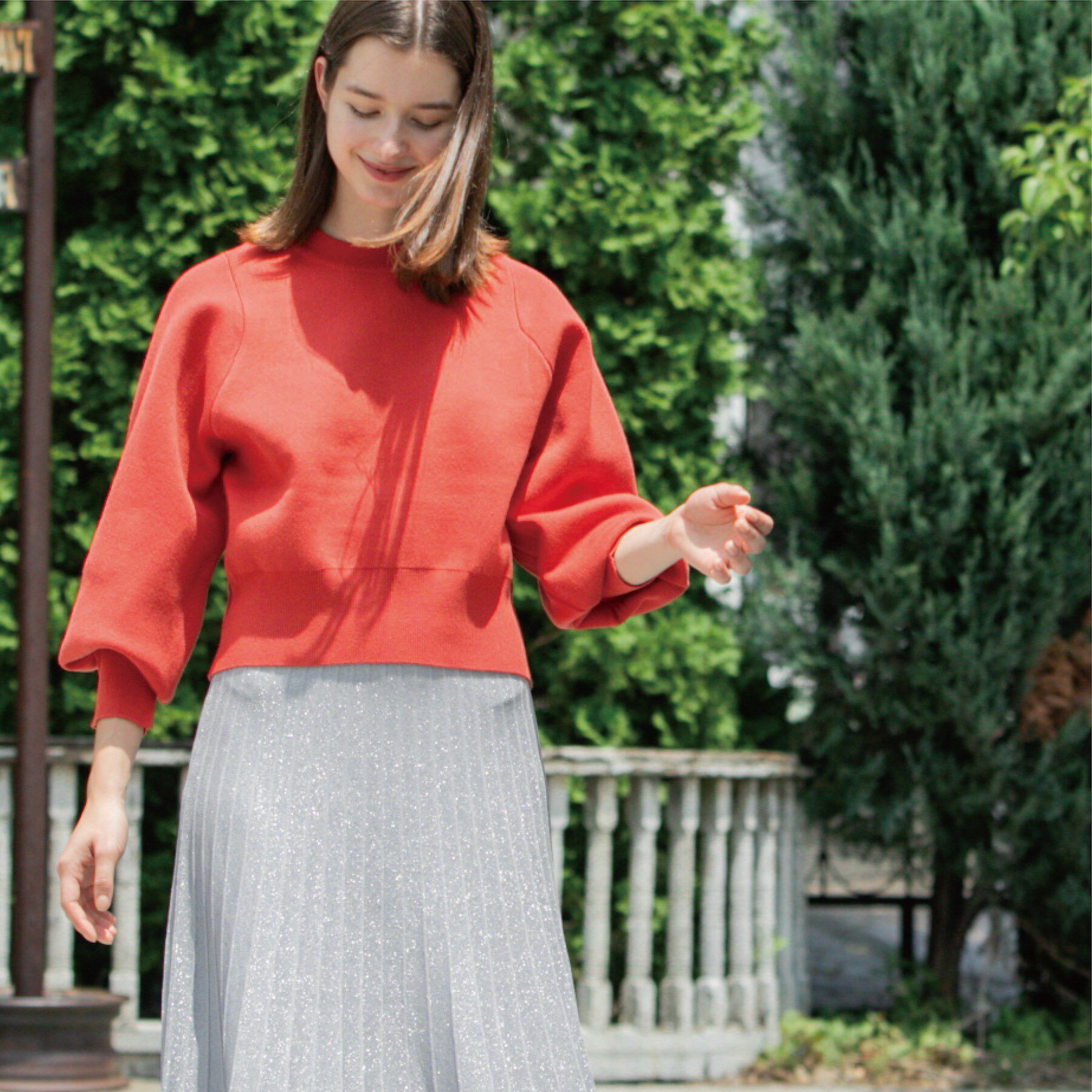 OPAQUE.CLIP「スウェットライクニット」|ニット・セーター|