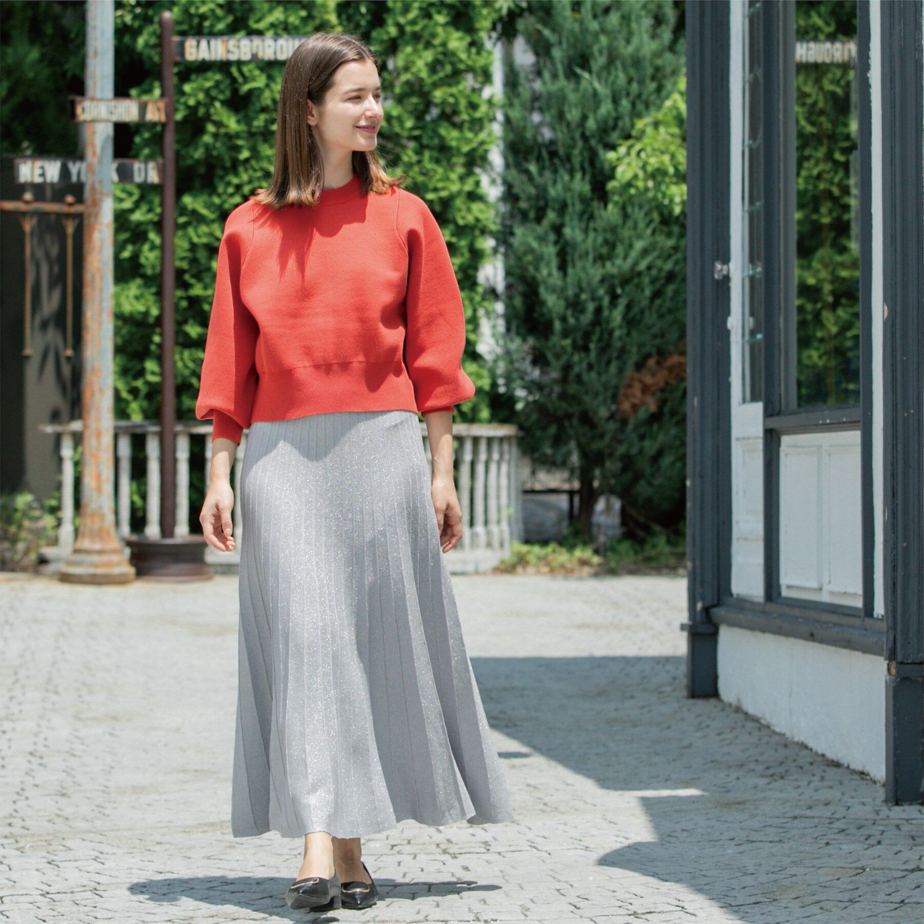 OPAQUE.CLIP「スウェットライクニット」|ニット・セーター|