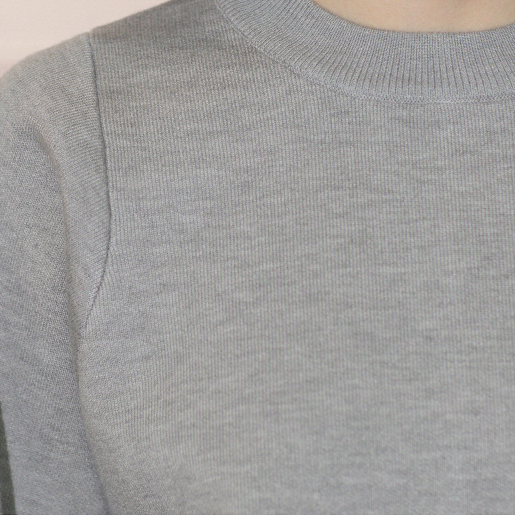 OPAQUE.CLIP「スウェットライクニット」|ニット・セーター|