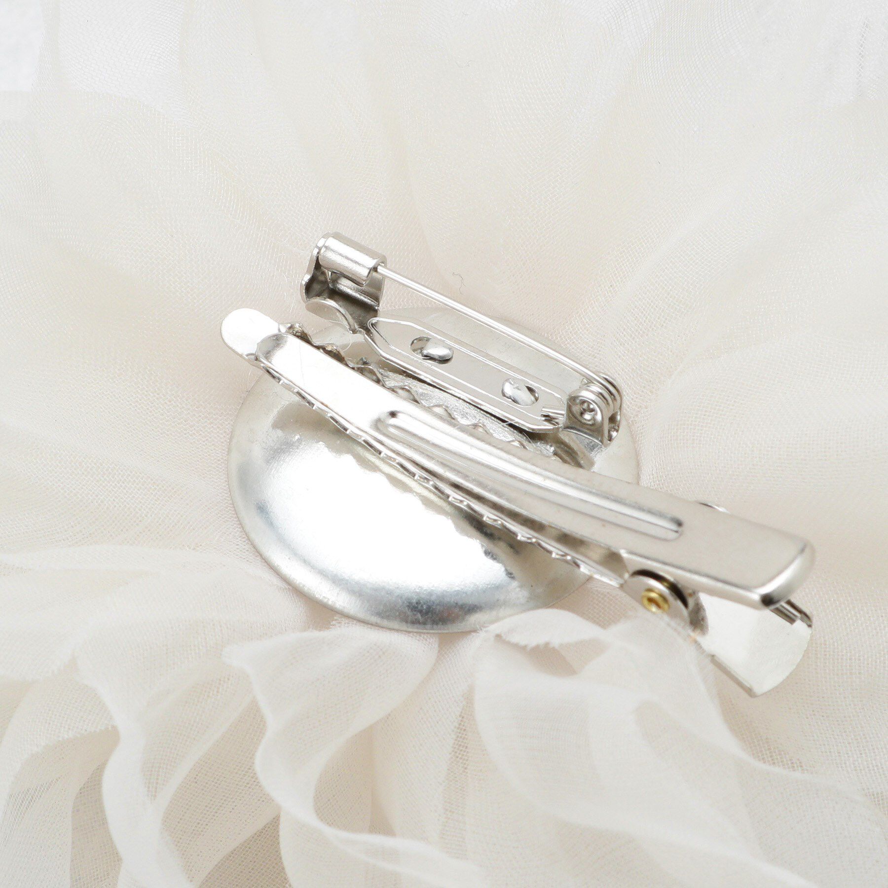 OPAQUE.CLIP「オーガンジーフラワーコサージュ」|ブローチ・コサージュ|