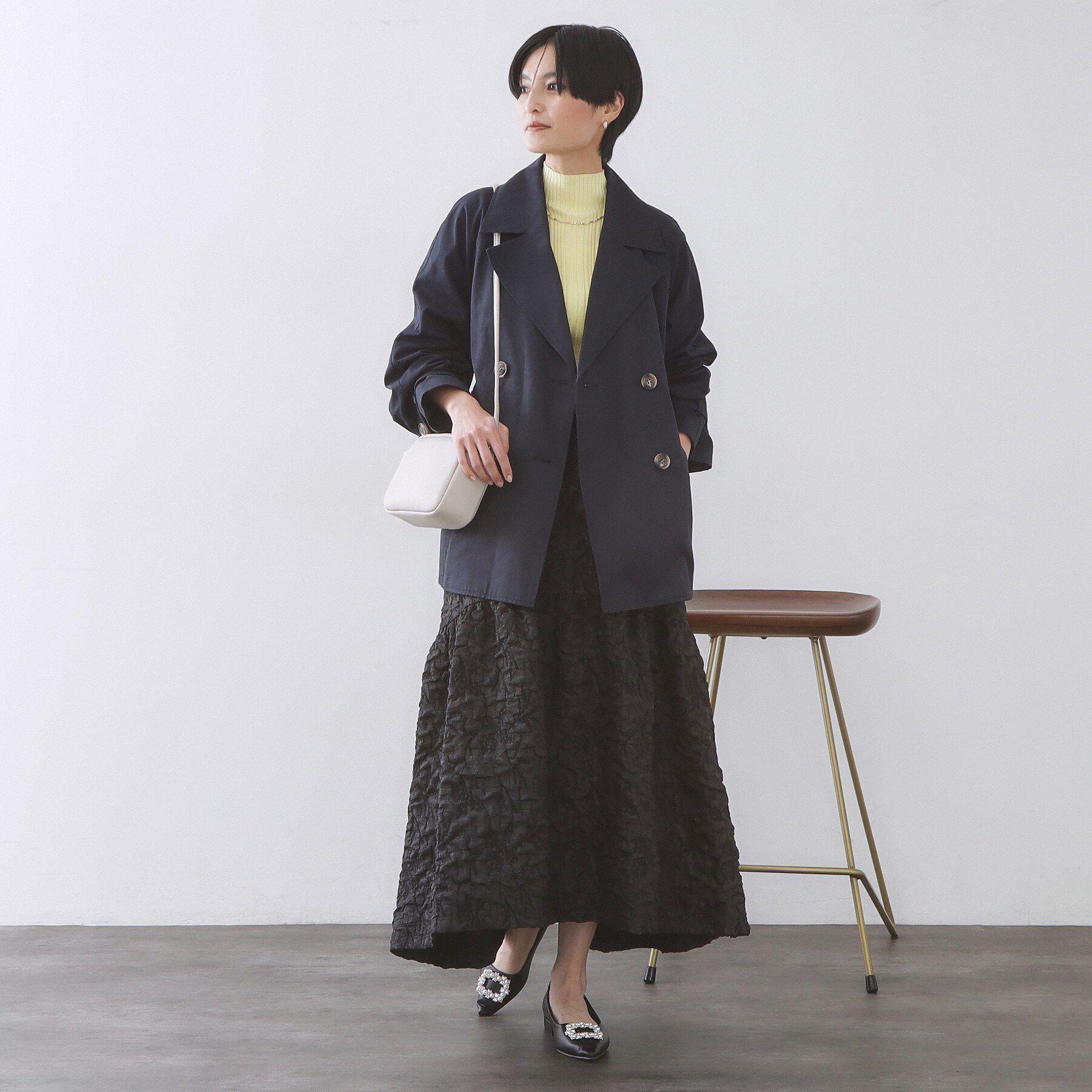 OPAQUE.CLIP「ミドルトレンチコート【洗濯機OK】」|トレンチコート|