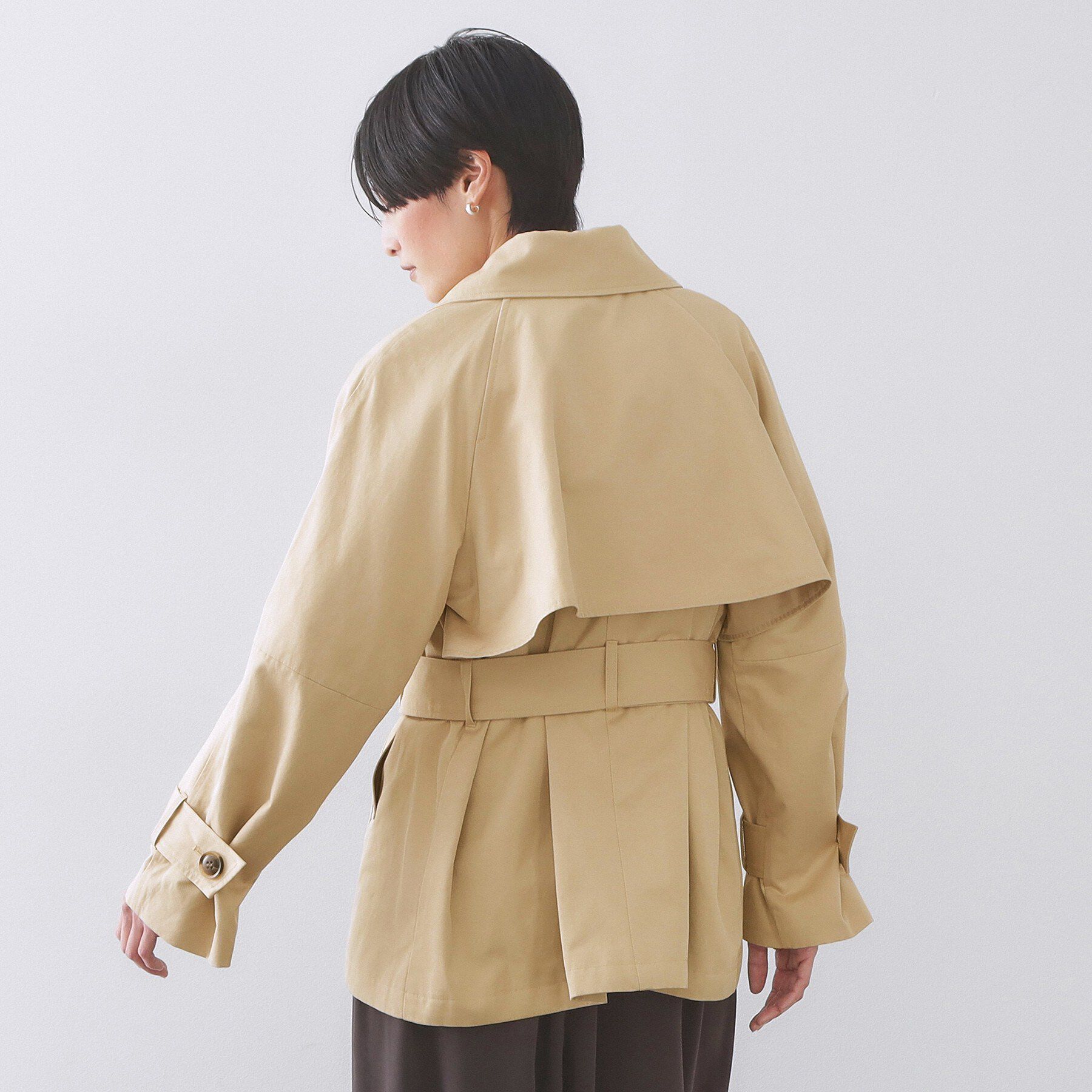 OPAQUE.CLIP「ミドルトレンチコート【洗濯機OK】」|トレンチコート|