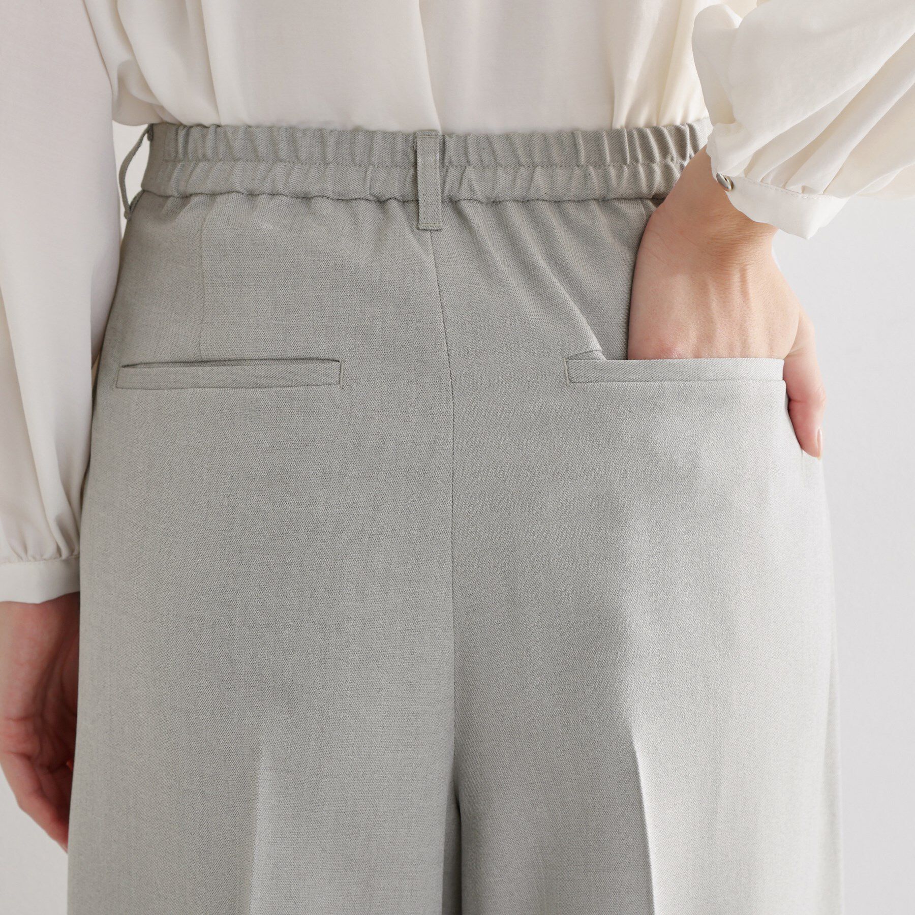 THE SHOP TK「【通勤・セレモニー】CAVIAN 2タックワイドパンツ/セットアップ可」|その他|