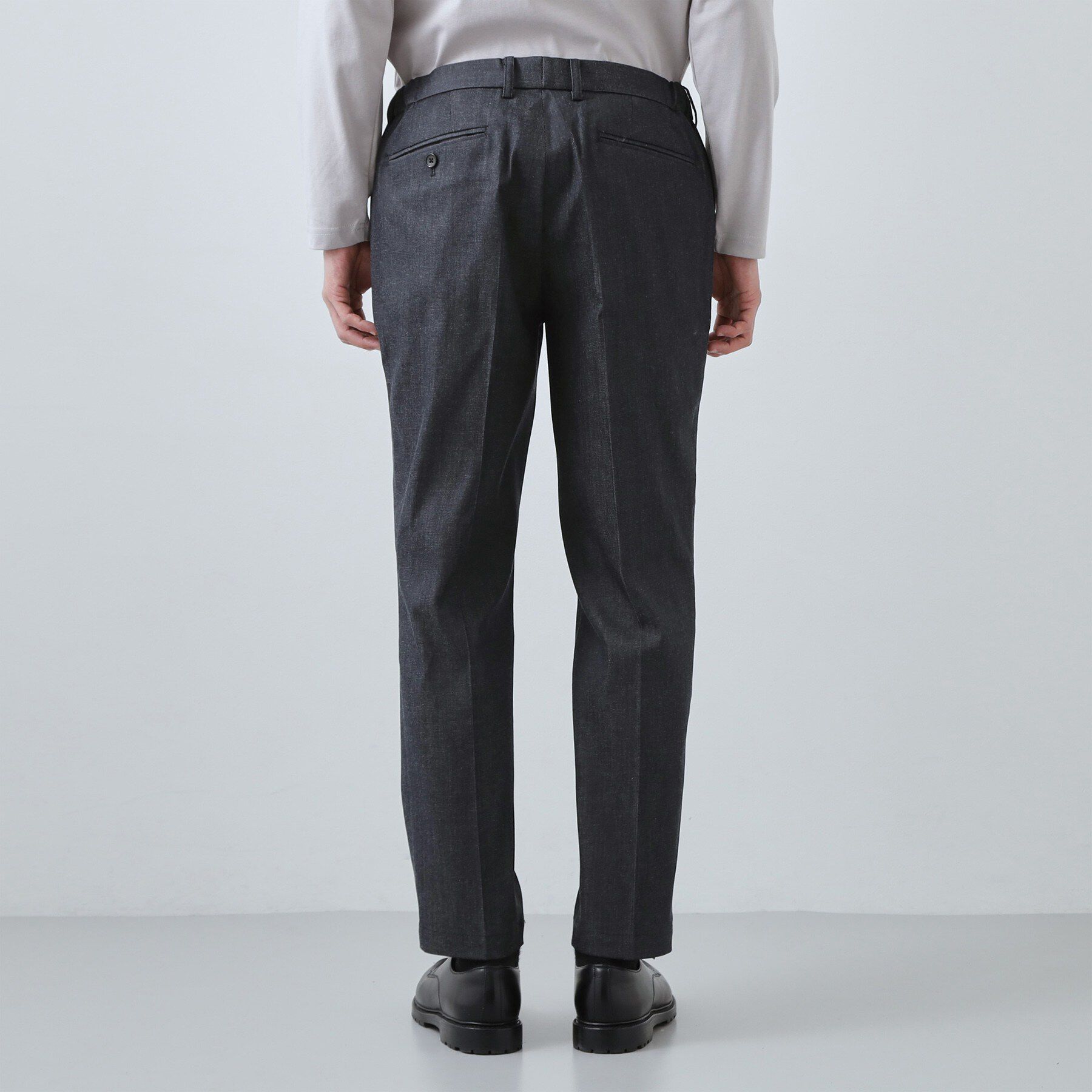 THE SHOP TK「ライトエバーデニム スラックス 洗濯機OK/ストレッチ/セットアップ可」|デニム|