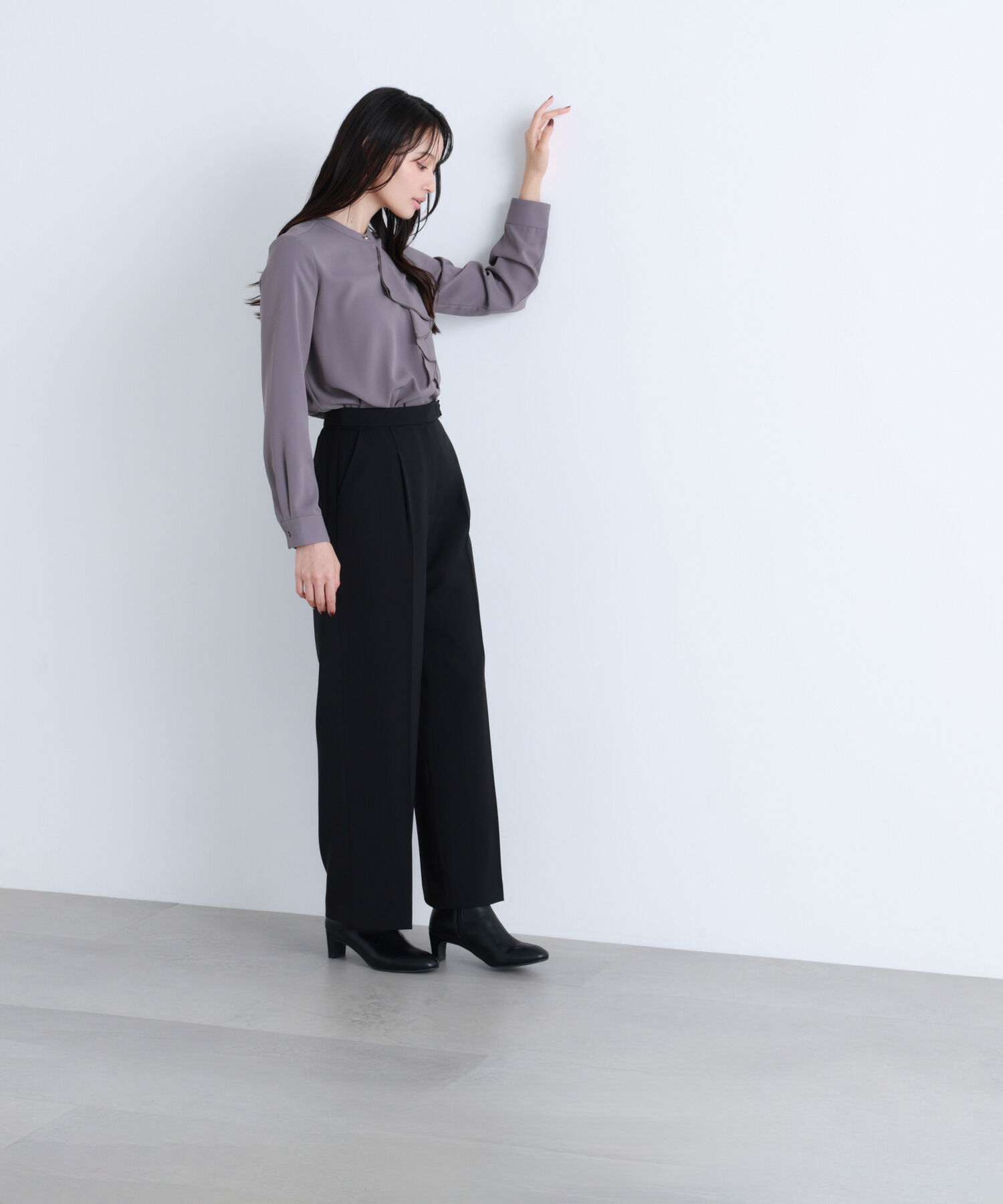  「ダブルラッフルボウブラウス」|シャツ・ブラウス|