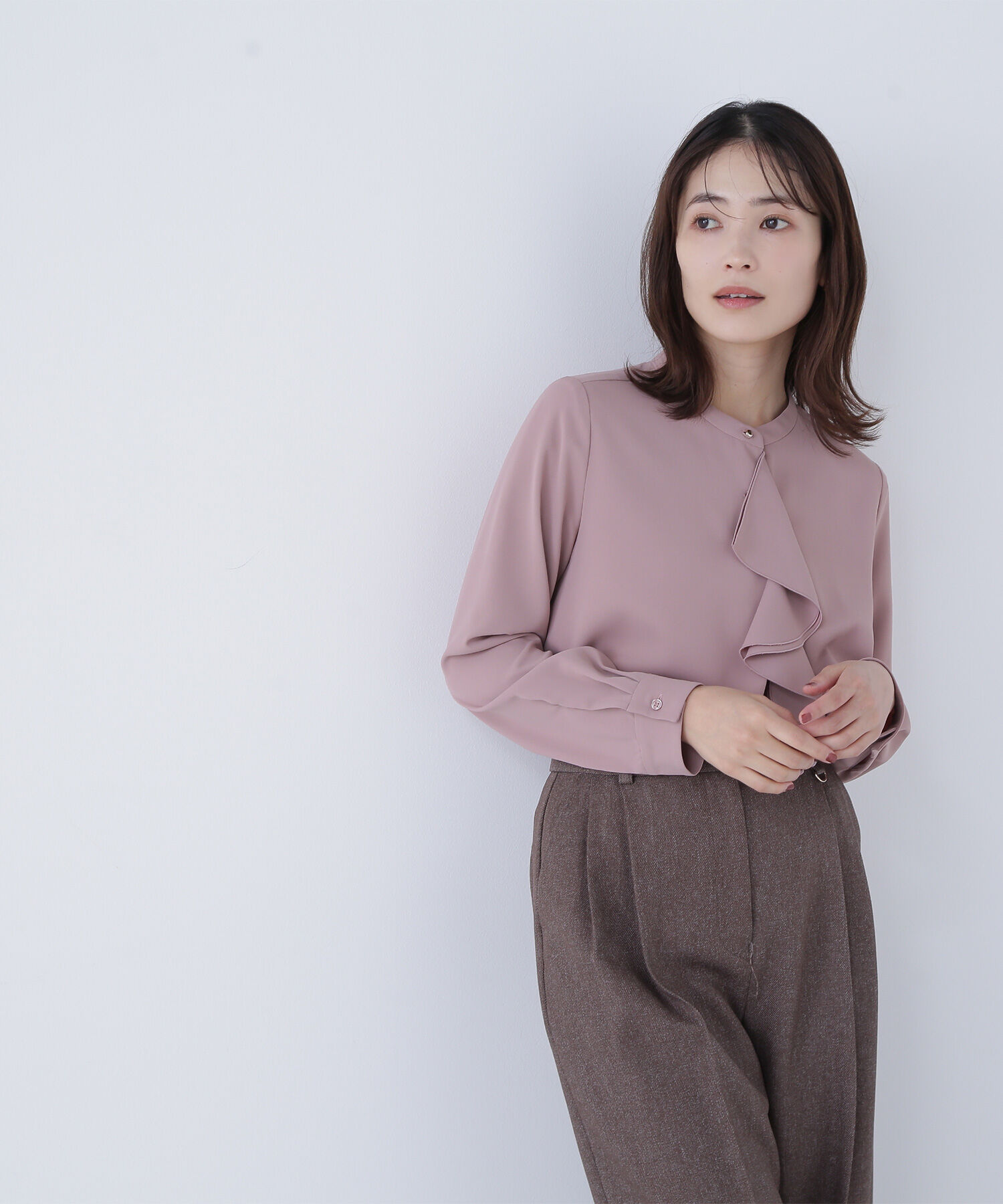  「ダブルラッフルボウブラウス」|シャツ・ブラウス|ダスティピン